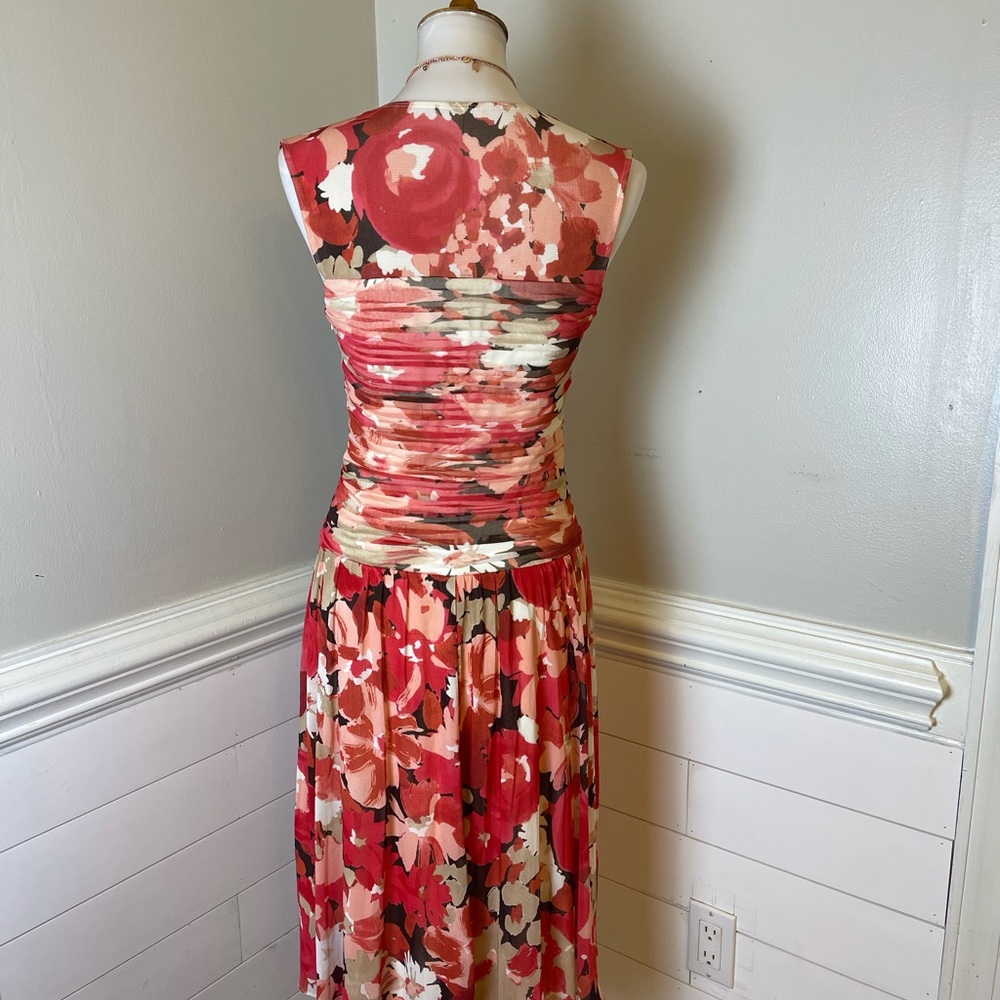 Sangria Sweetheart Floral  Dress 10 FREE SHIP - Picture 5 of 5